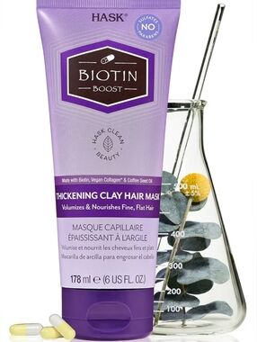 🆕 HASK Biotin Boost Thickening Clay Hair Mask for Stronger, Healthier Hair